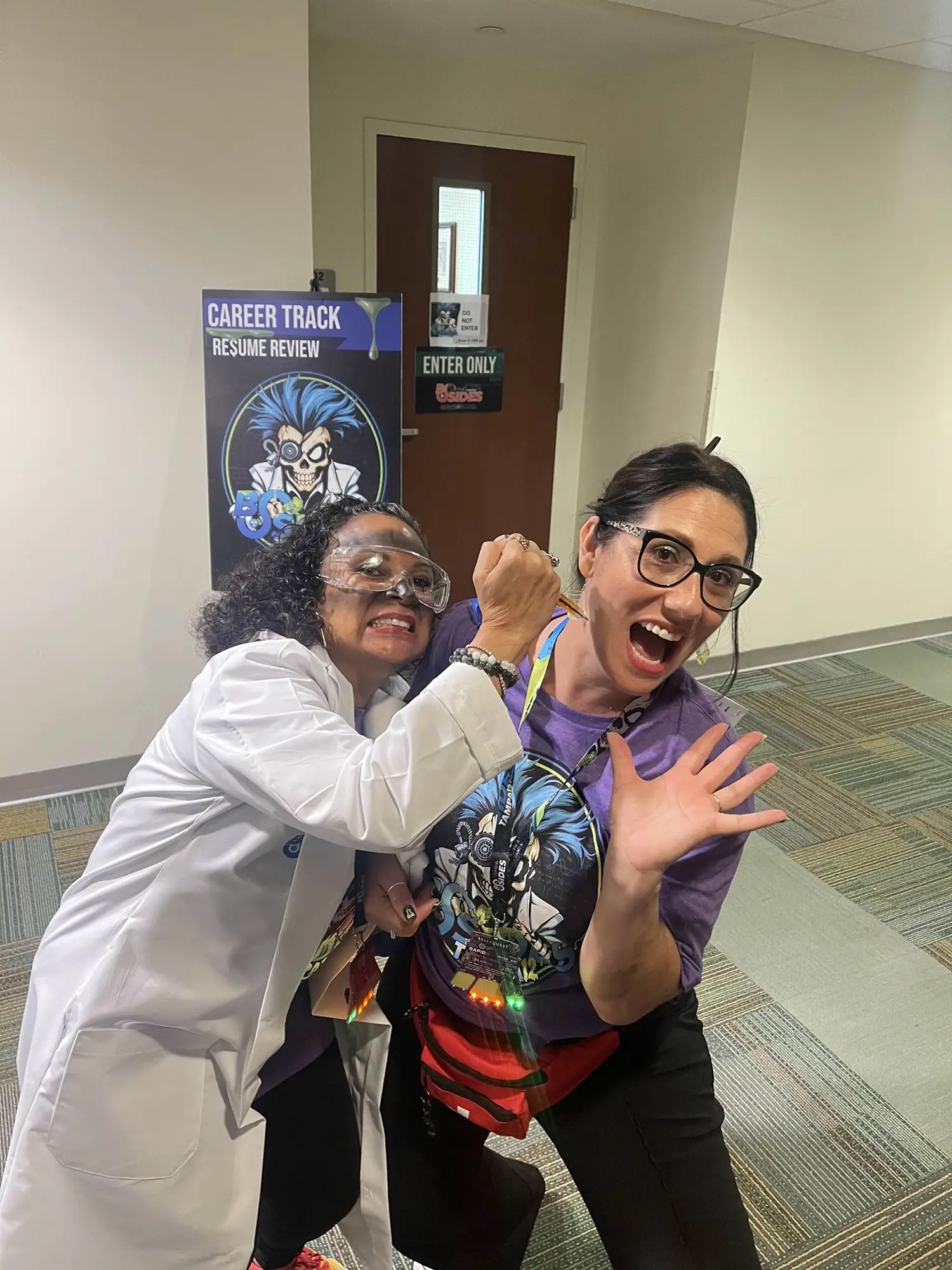 Krewe members having fun at the conference