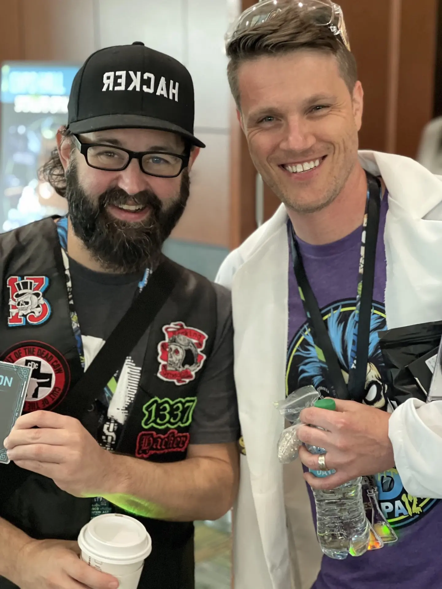 Participants talking between sessions at BSides Tampa