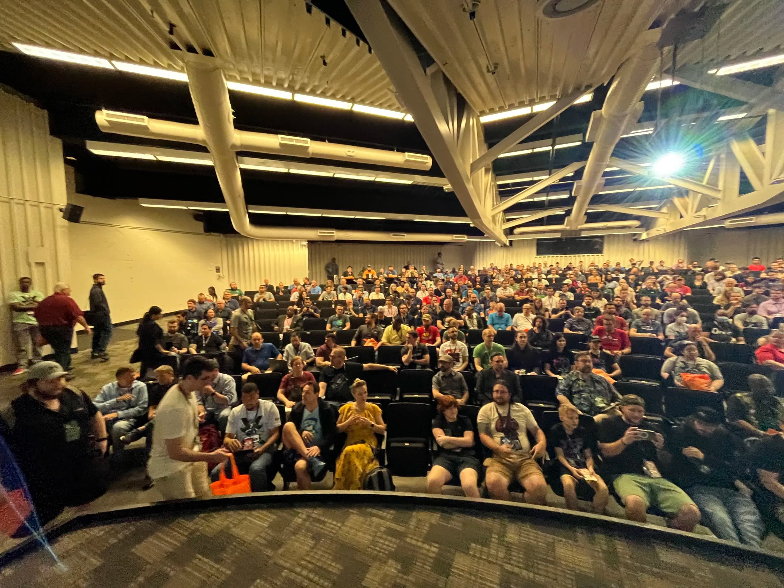 Packed auditorium at BSides Tampa